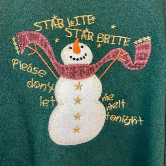 M&C Sportswear Christmas Snowman Sweater - Picture 2 of 3